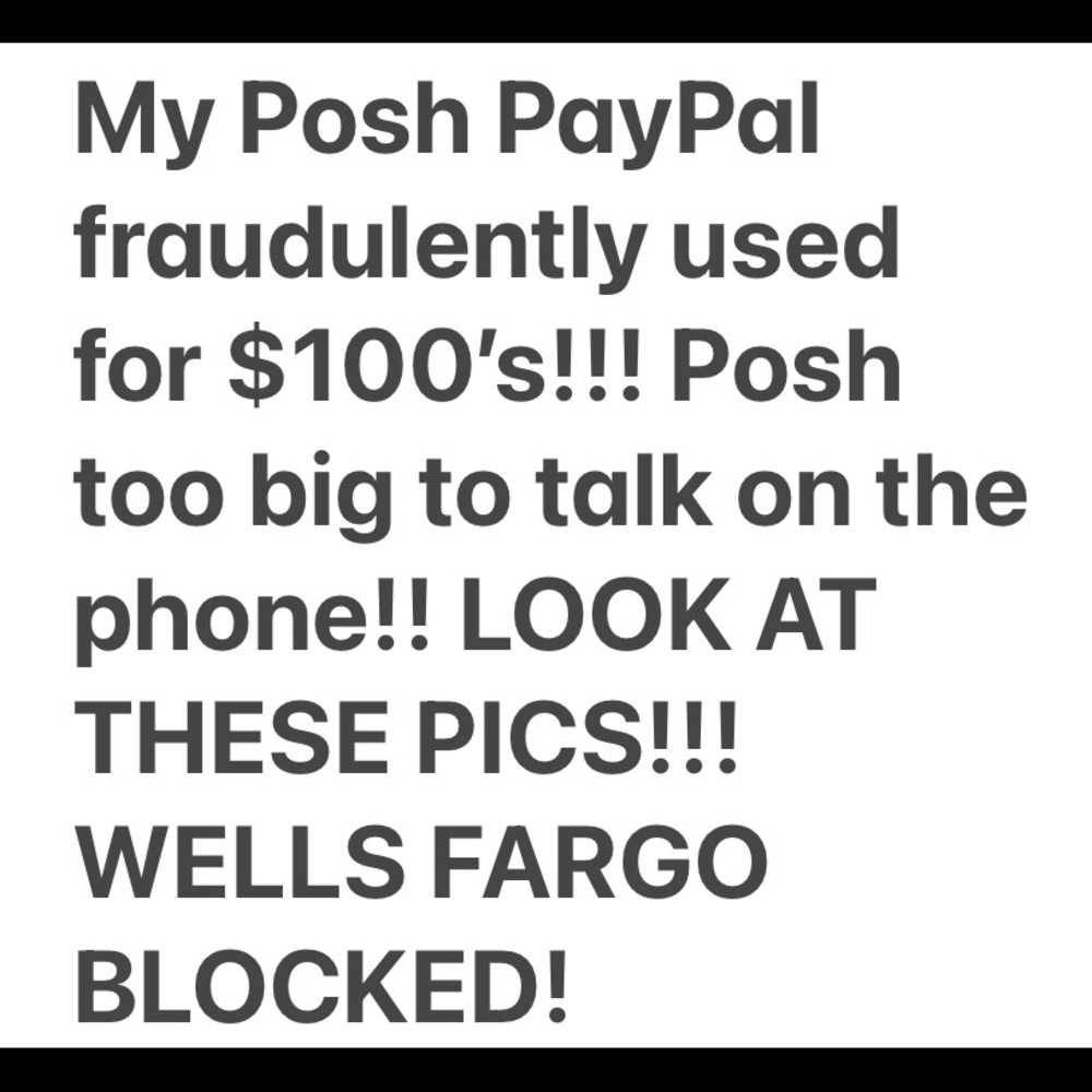YOUR POSH PAY METHOD IS VULNERABLE!!!